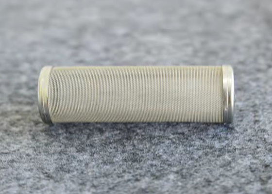 溶接された円形の穴の網Iso9001の金属のろ過材250mmの長さ